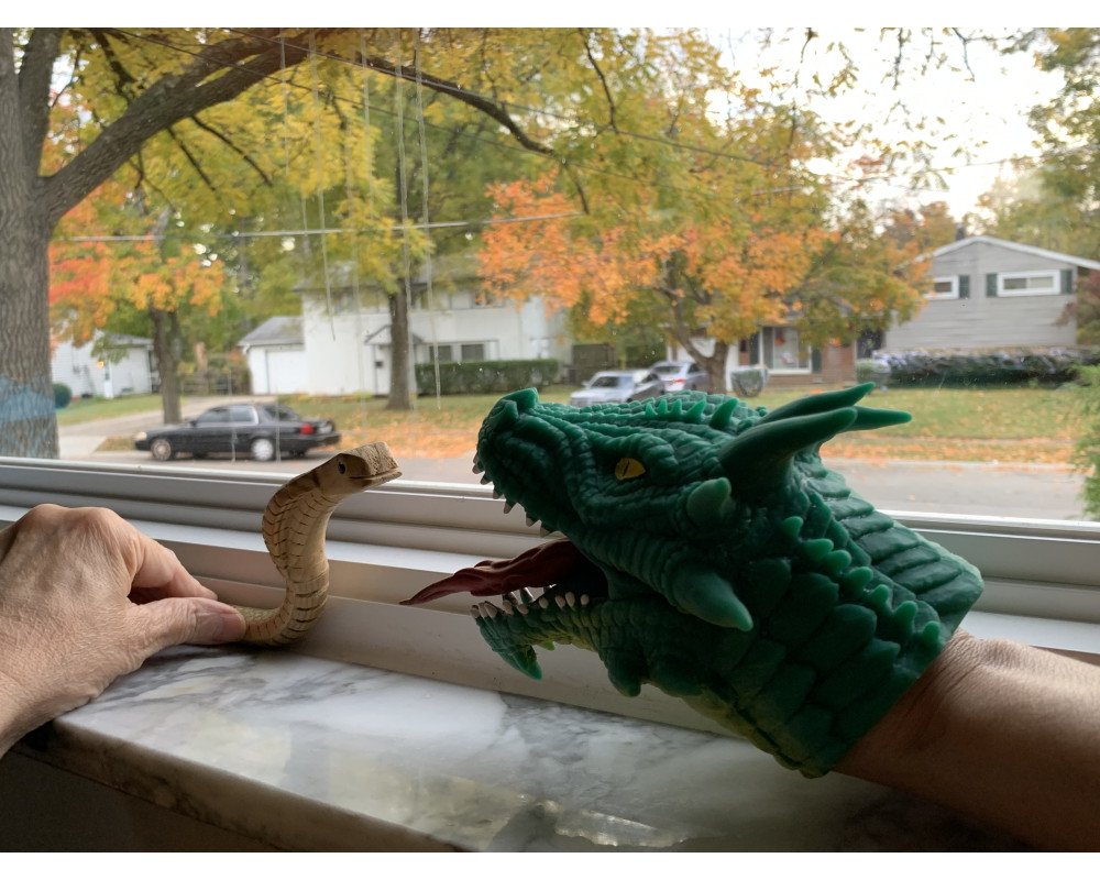 Dragon Rubber Hand Puppet - 019649232987