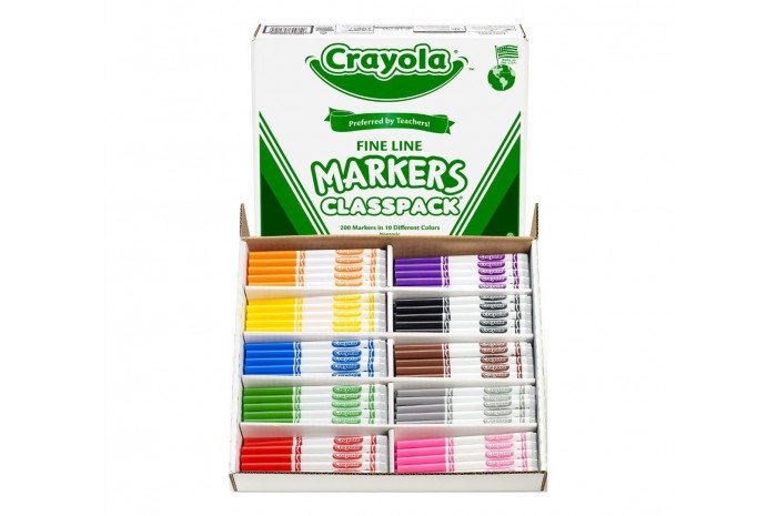 200 Count Crayola Fine Line Markers Classpack 200 Count Crayola Fine Line Markers Classpack