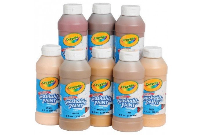 Multicultural Skin Tone Washable Paint - set of 8 Multicultural Skin Tone Washable Paint - set of 8