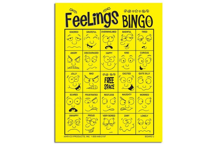 Feelings Bingo Feelings Bingo