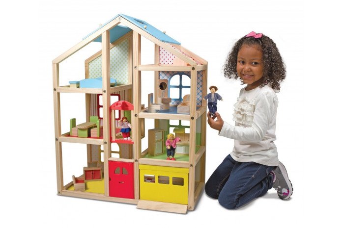 Hi-Rise Wooden Dollhouse (Furnished) Hi-Rise Wooden Dollhouse (Furnished)