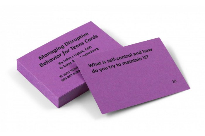 Managing Disruptive Behavior for Teens Card Deck Managing Disruptive Behavior for Teens Card Deck