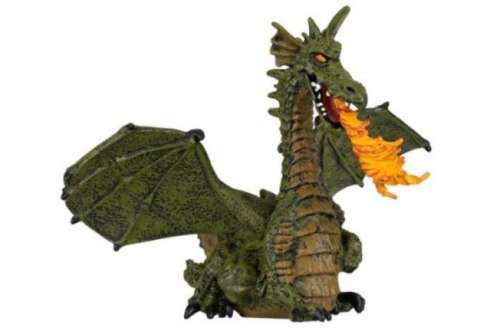 Green Dragon with Flame Green Dragon with Flame