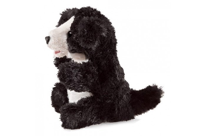 Black and White Dog Puppet