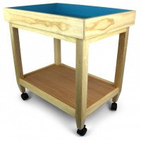 Basic Wooden Sand Tray with Rolling Cart Combo