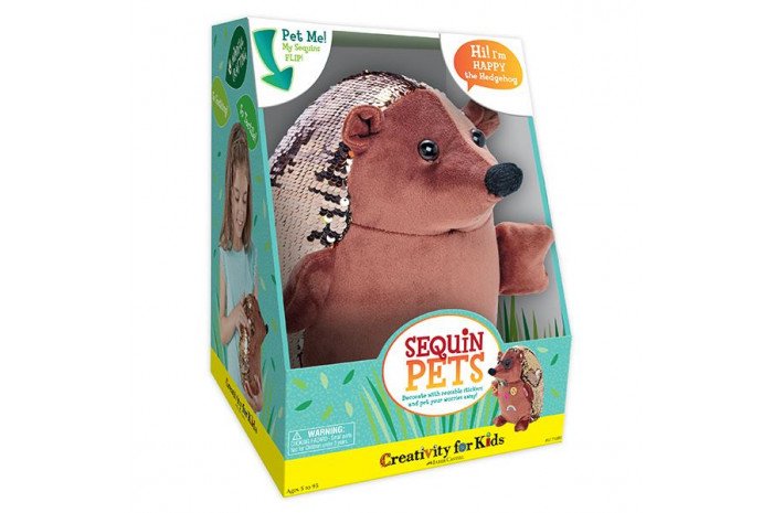 Happy the Hedgehog: Weighted Sequin Pet Happy the Hedgehog: Weighted Sequin Pet