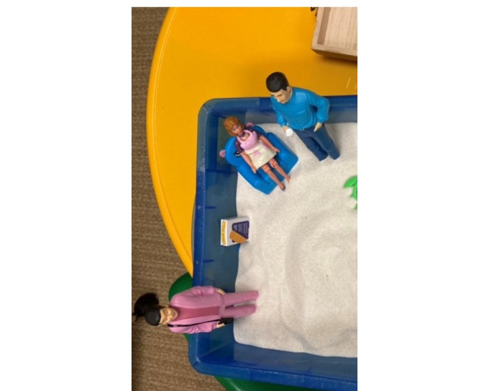 Pretend Play Family- 8 Piece Hispanic – Sand Tray Therapy