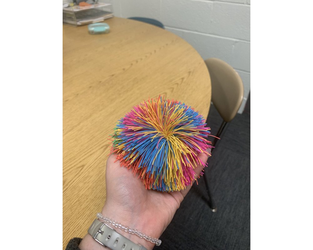 Rainbow Pom Ball Child Life Specialist