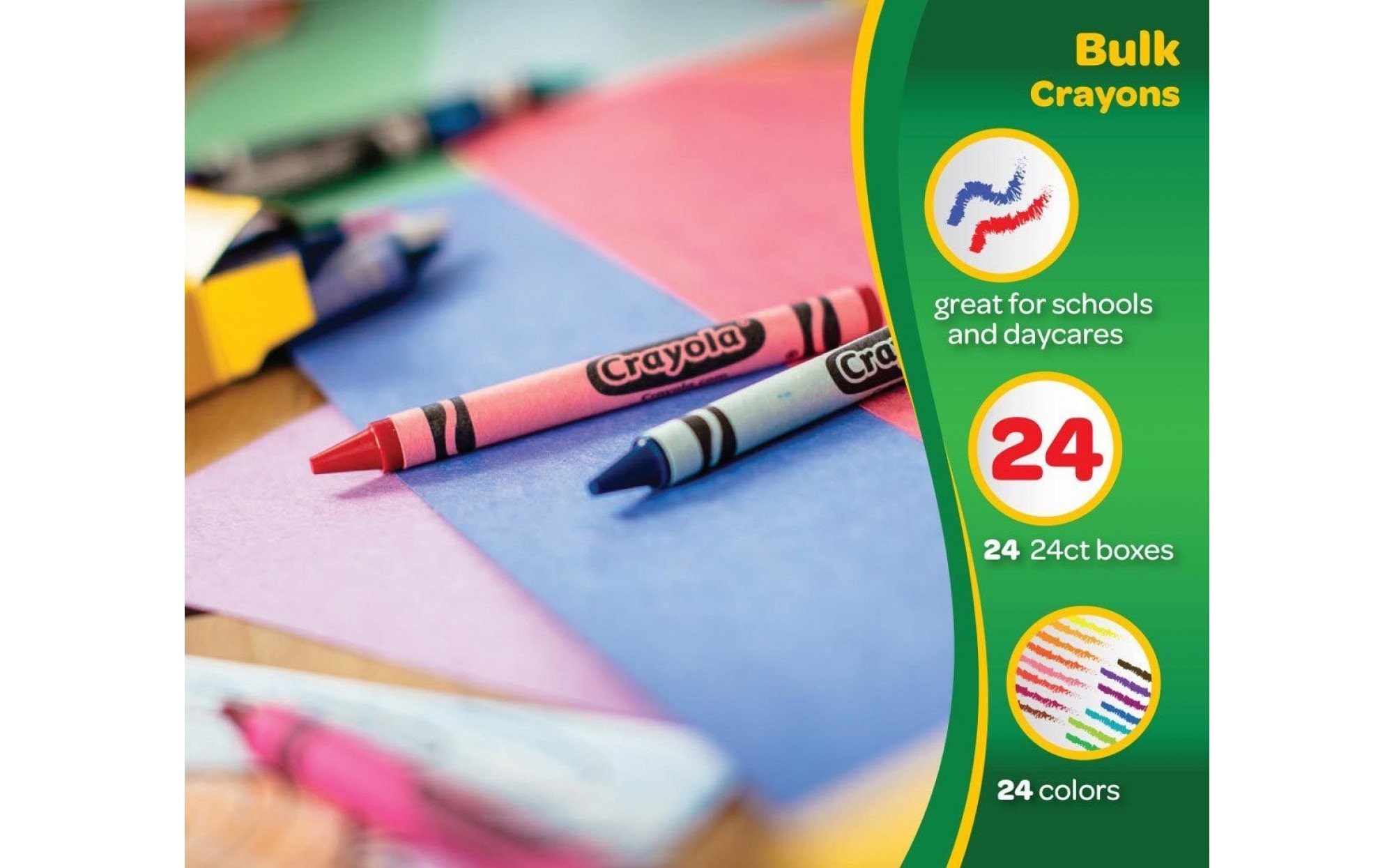 24 Box Classpack of 24 Count Crayola Crayons – Art Therapy
