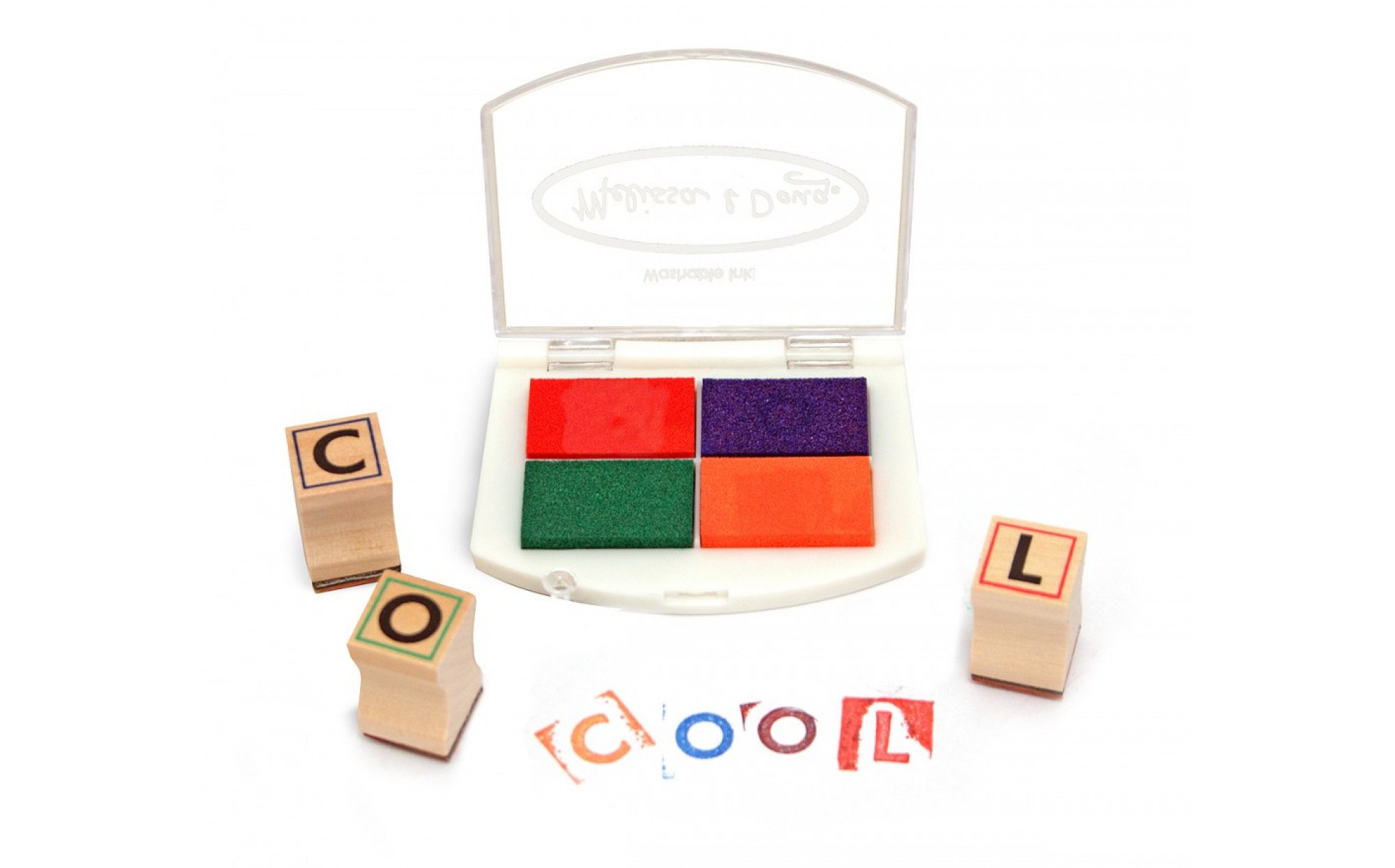 Alphabet Stamps and Ink Pad Art Therapy