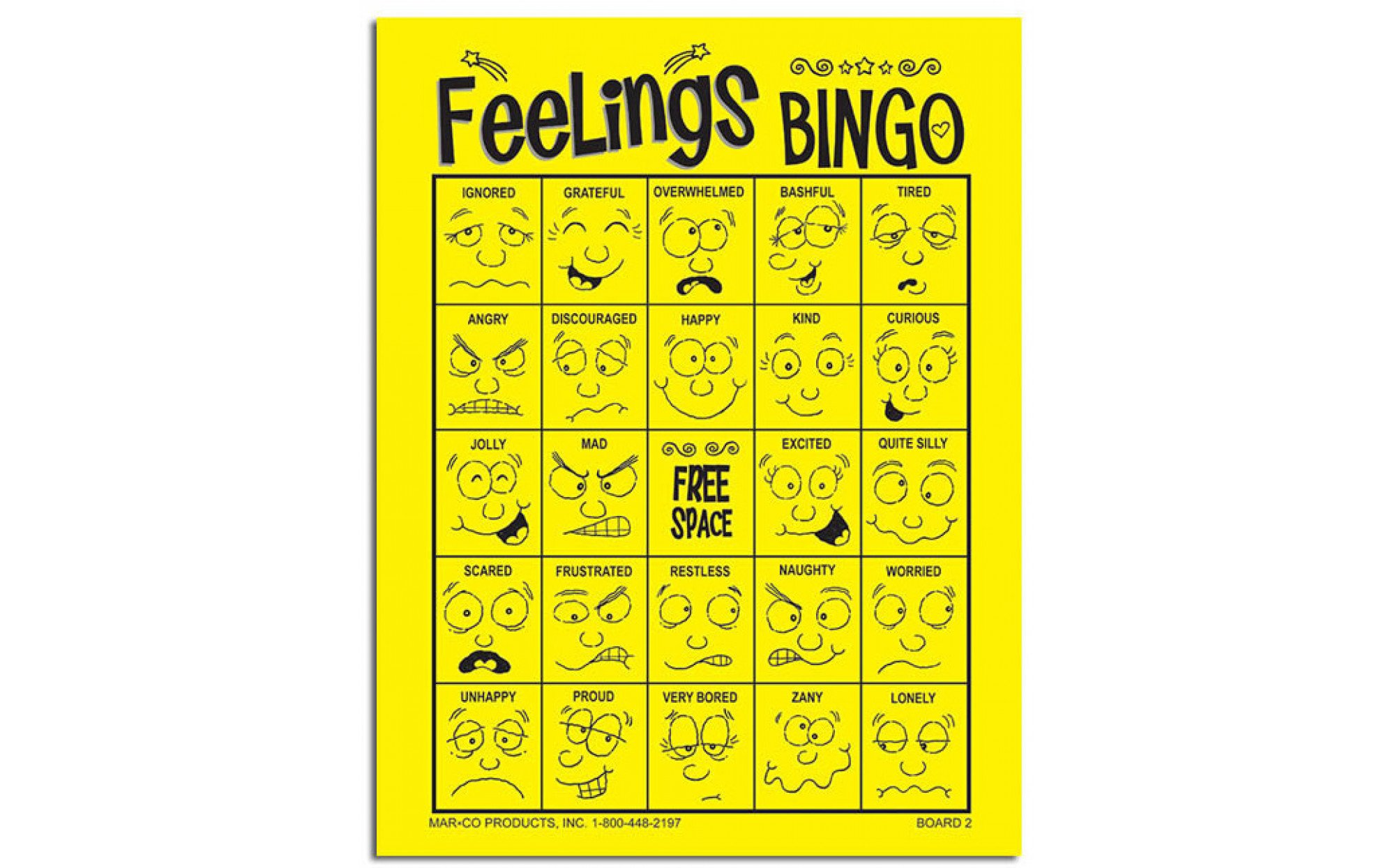 Feelings Bingo Games