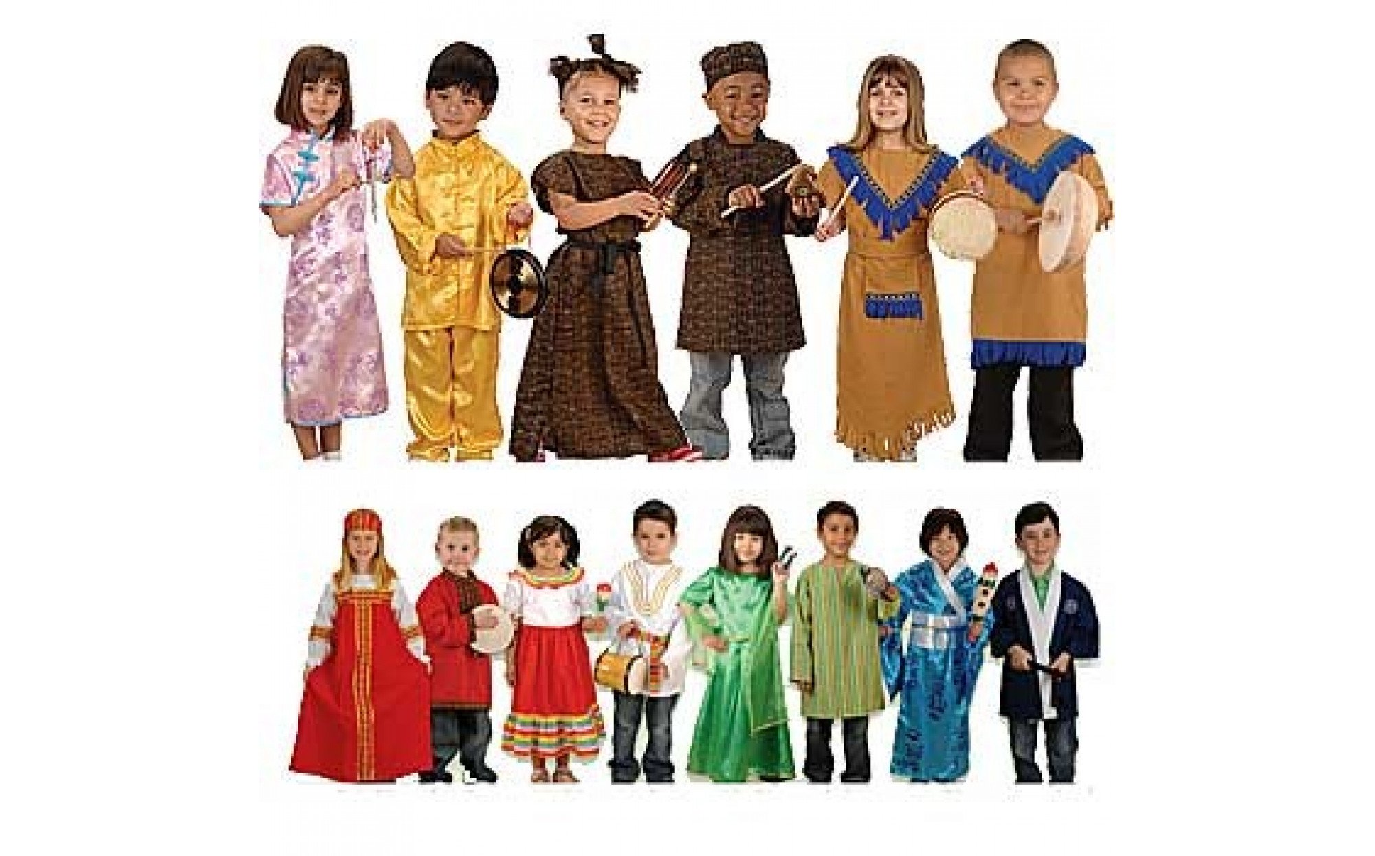 Set of 14 Diverse Costumes Play Therapy Toys Dress Up
