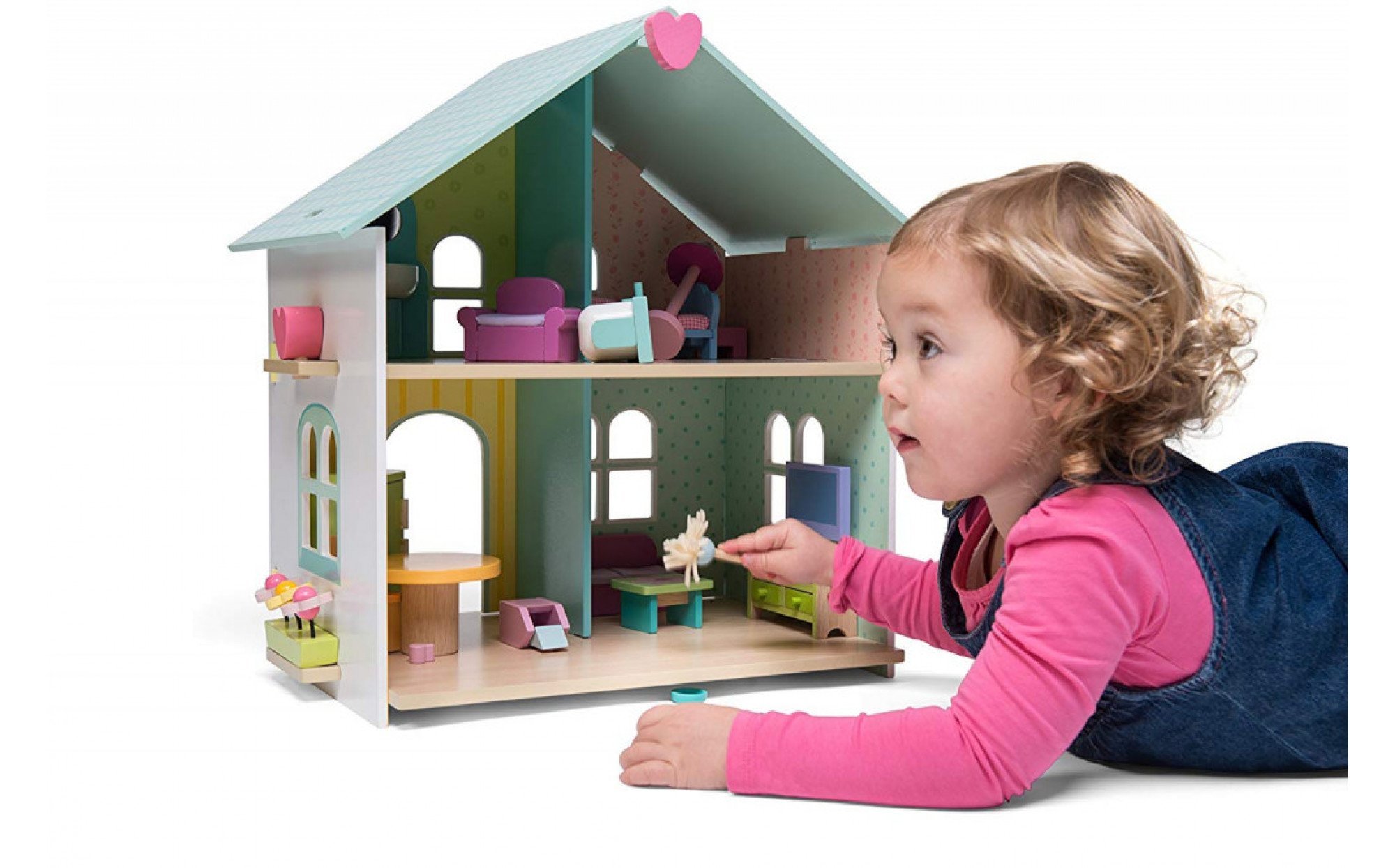 Evergreen House (furnished) – Play Therapy Toys: Dollhouses & Furniture