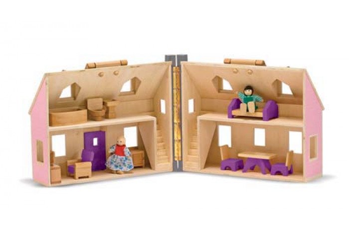 Fold & Go Mini Dollhouse (furnished) – Play Therapy Toys: Dollhouses 