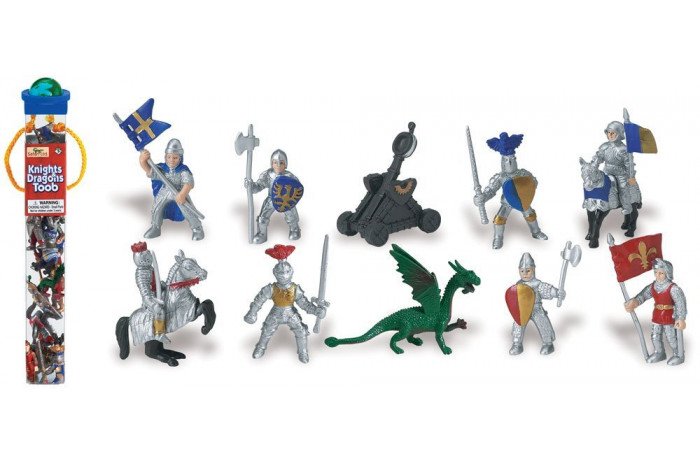 Knights and Dragons Toob- 12 Figurines Knights and Dragons Toob- 12 Figurines