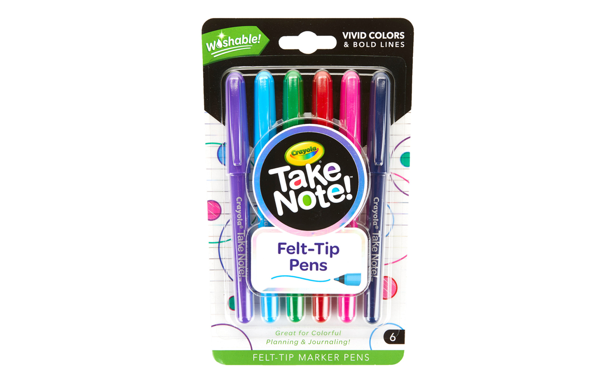 colored felt pens