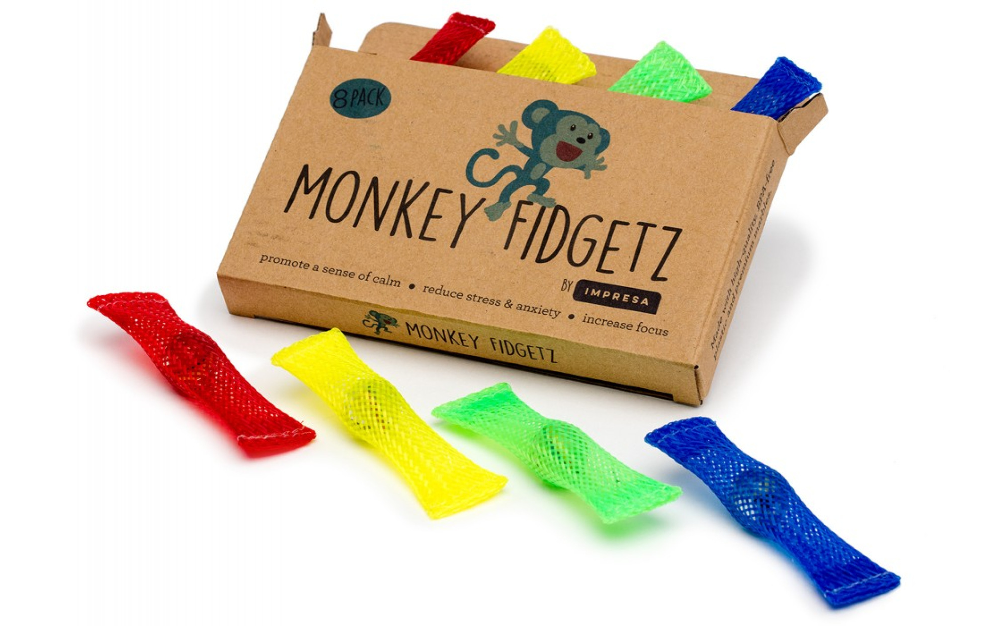 Mesh and Marble Monkey Fidgets (Set of 8) – Portable Play