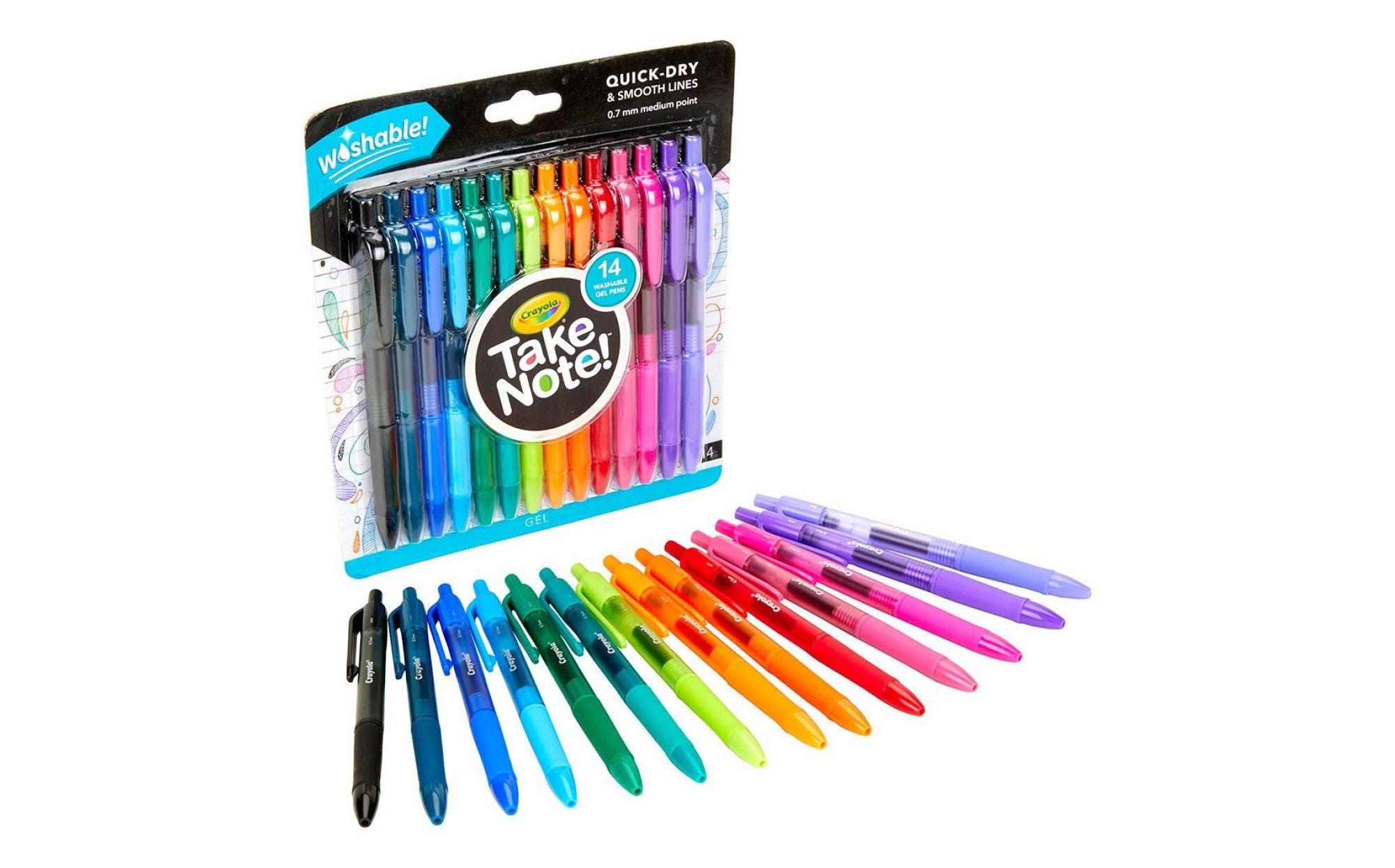 Crayola Take Note Permanent Markers 12 ct