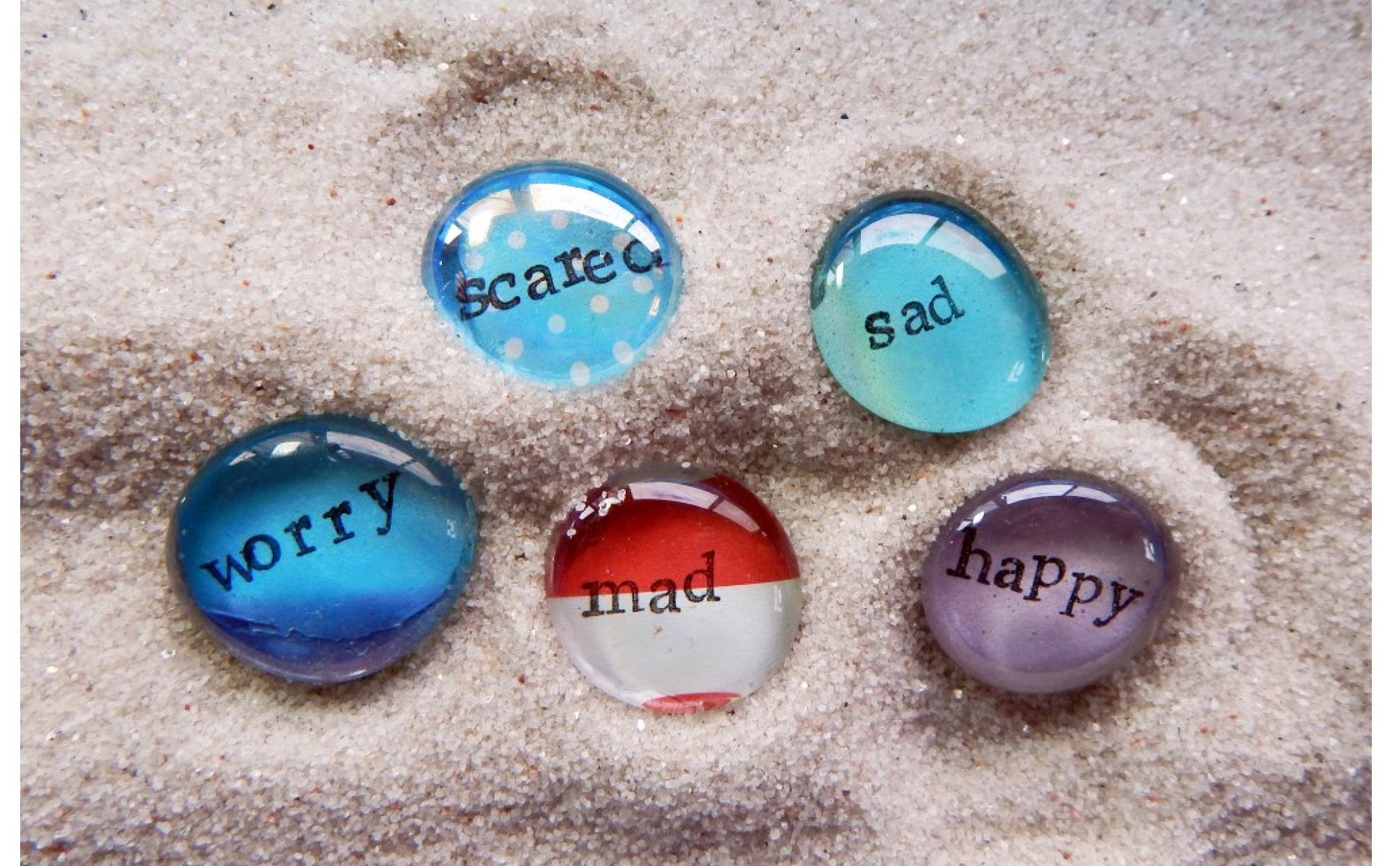 Emotions Glass Gems – Sand Tray Therapy