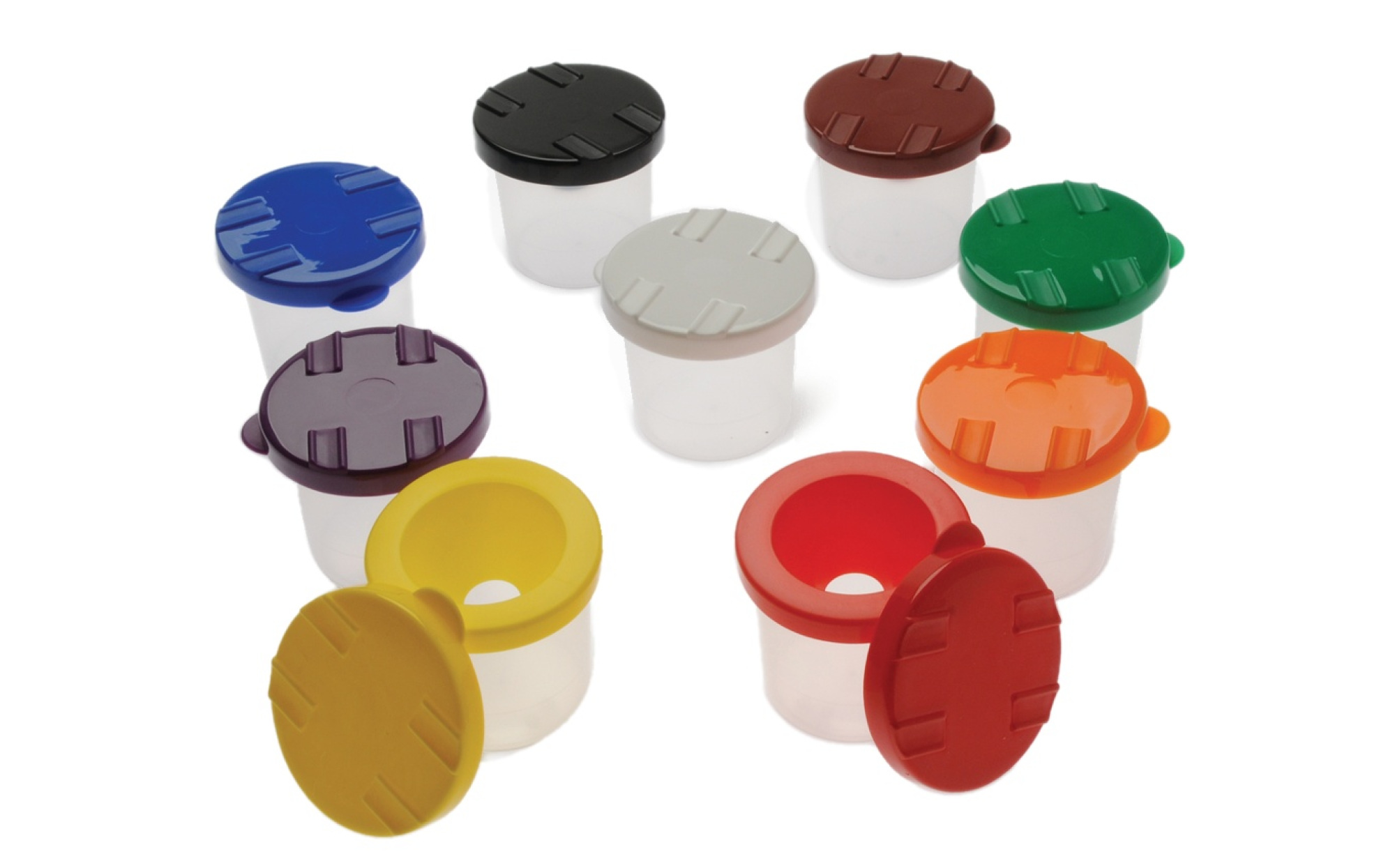 No Spill Paint Cups - set of 9