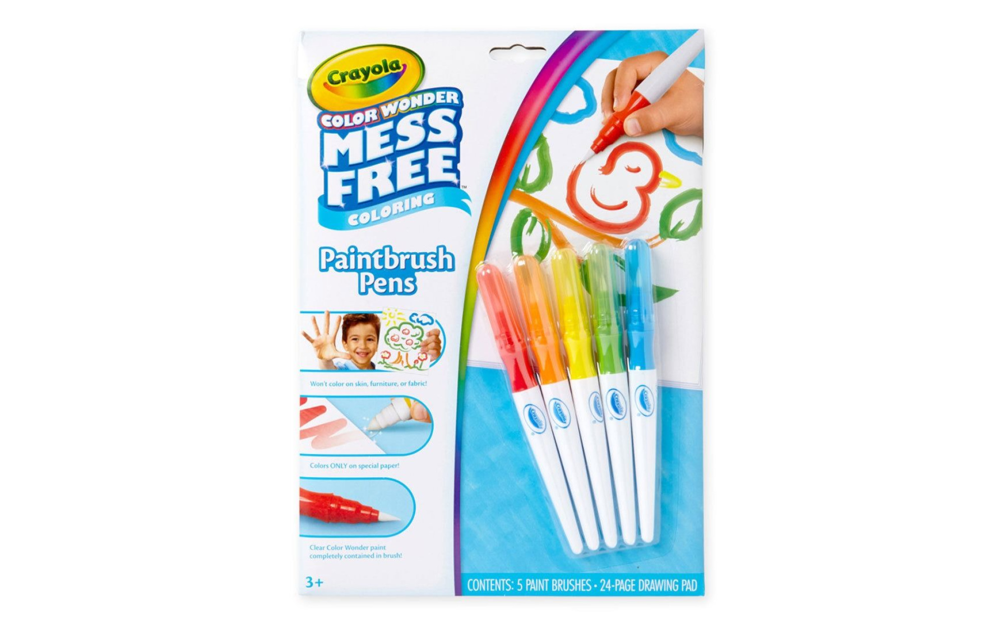 Crayola Color Wonder Mess Free Paintbrush Pens & Paper – Art Therapy