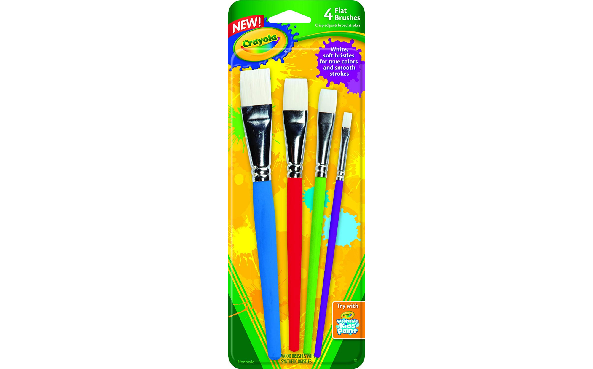 Synthetic Coloured Paint Brush for Kids Art & Painting Pack of 144 Thin  Brushes 
