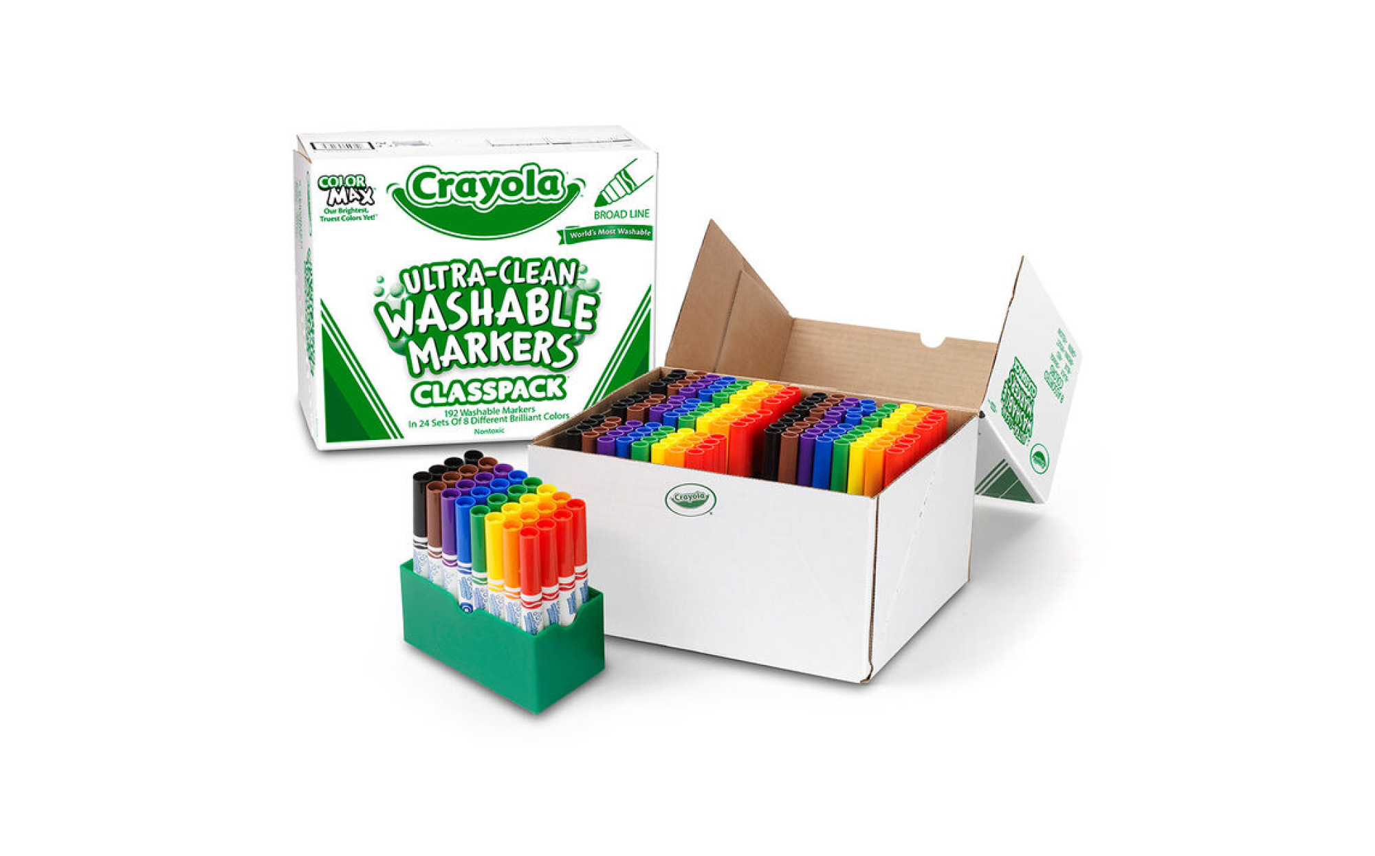 Crayola Markers Set, 256 Broad Line Markers in 16 Assorted Colors