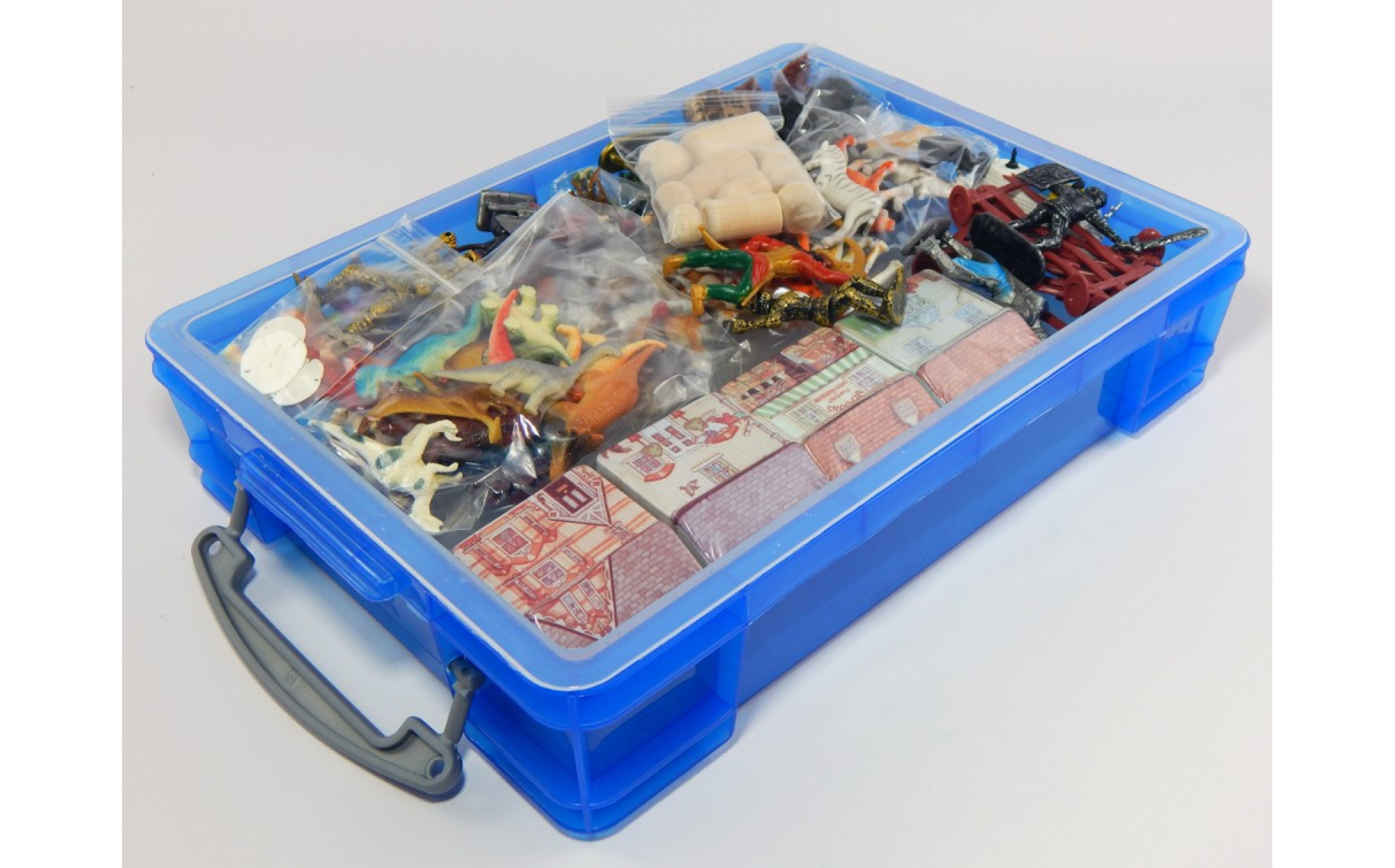 Play Therapy Sand Tray Basic Portable Starter Kit with Tray, Sand, and  Miniat