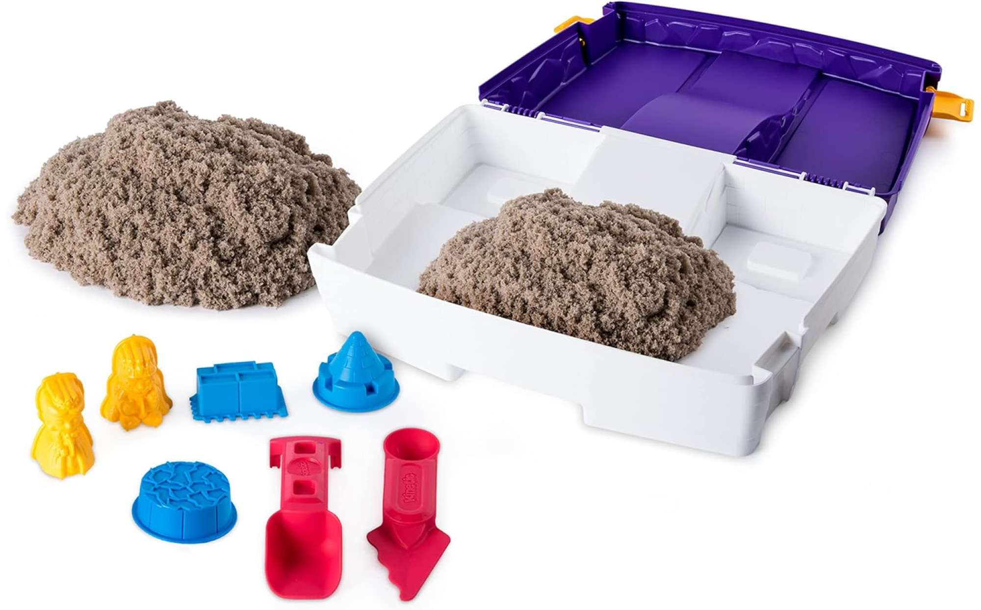 Hey! Play! Moldable Kinetic Sand Activity Set with 35 Toys and Tools -  9654178