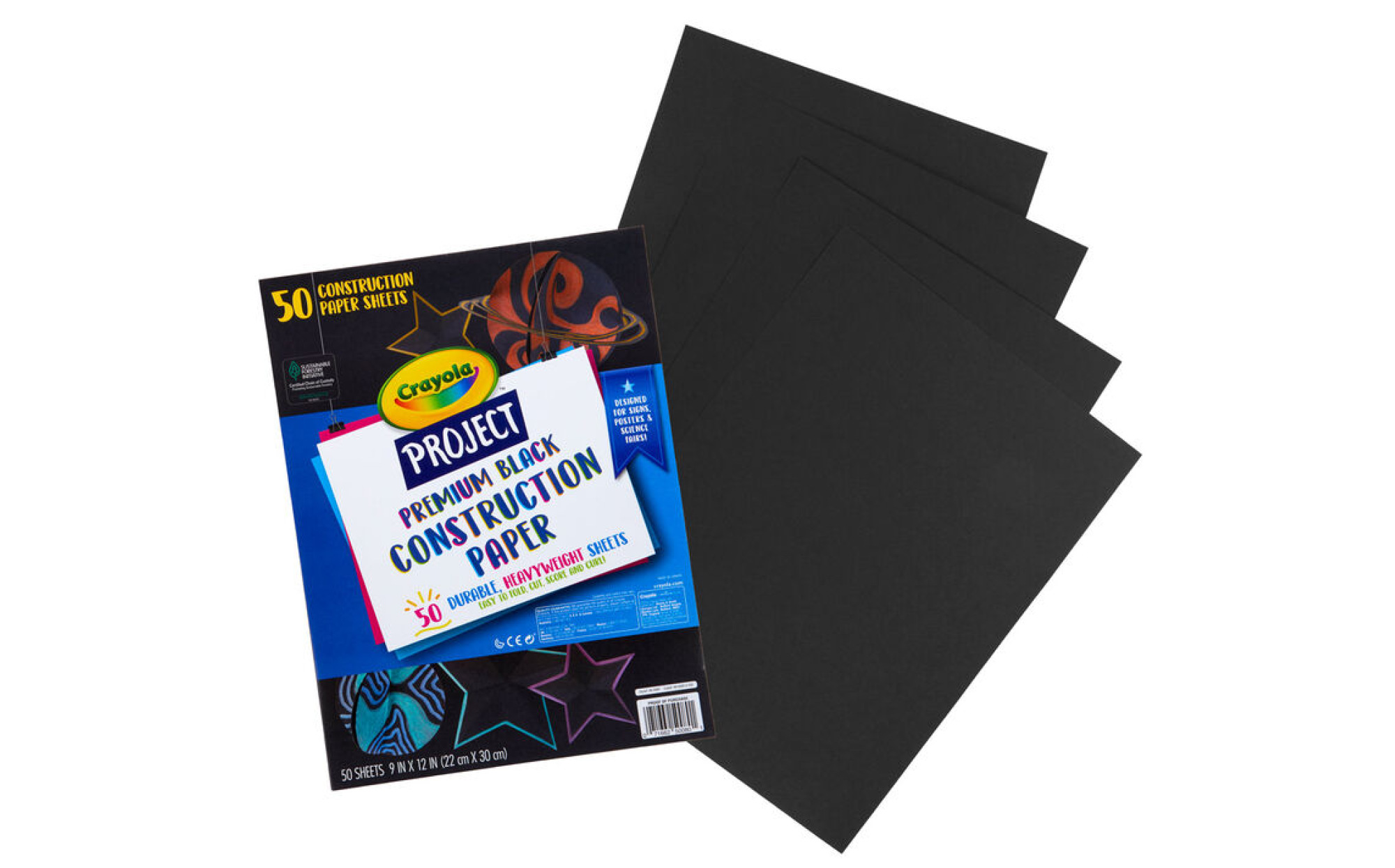 Crayola Premium Black Construction Paper