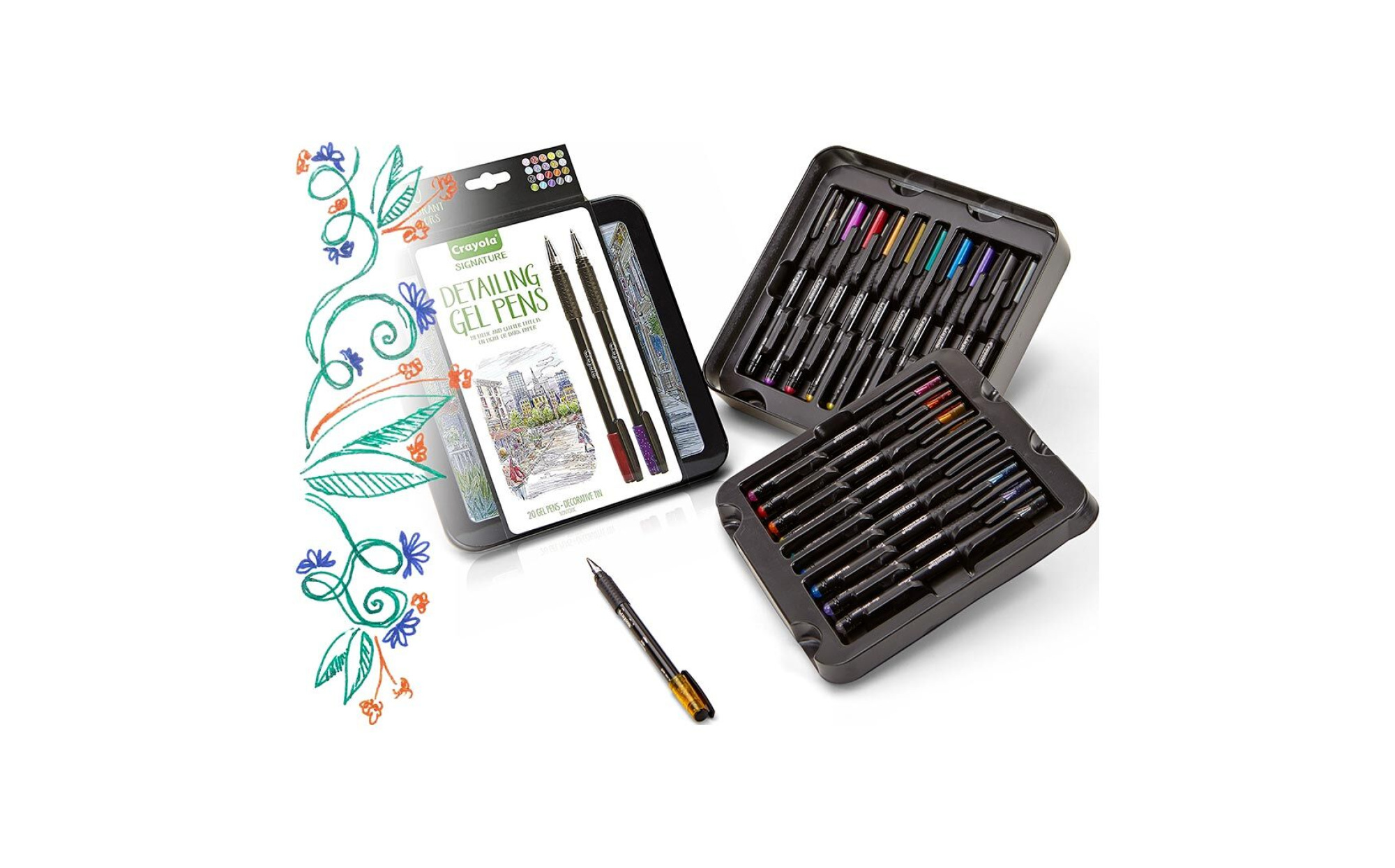 Review: Crayola Signature Markers, Colored Pencils, Gel Pens and Coloring  Book