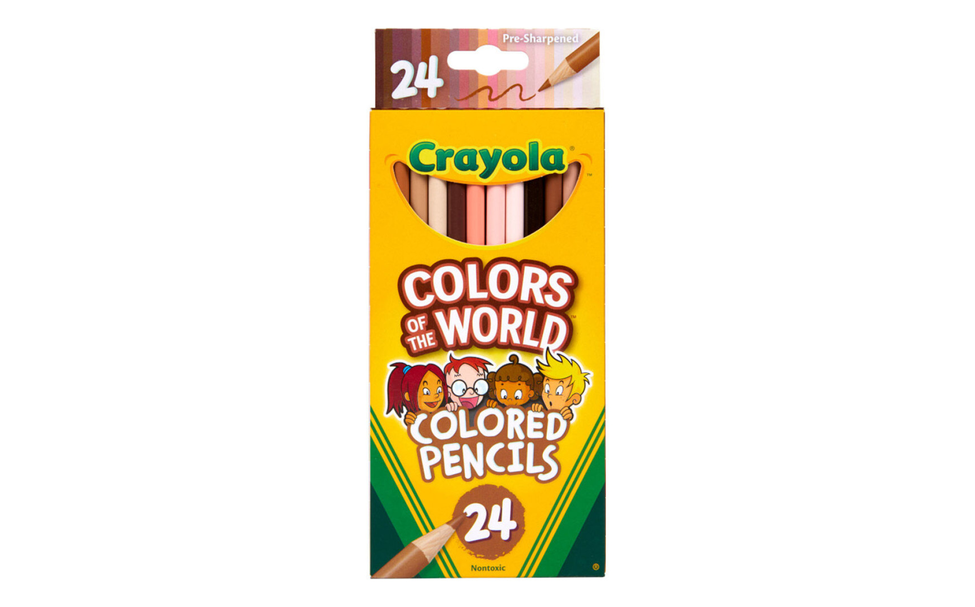 Colors of the World 24 Multicultural Crayons, 6 Sets