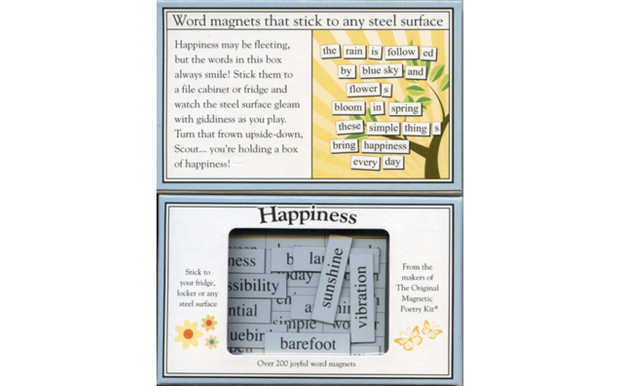 Magnetic Poetry Kit HEALING WORDS Made in USA 200 Word Magnets 