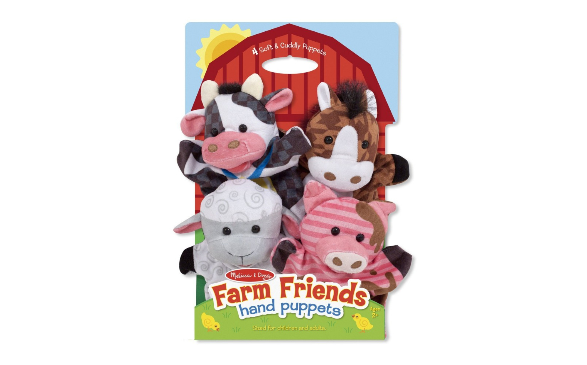 Melissa and doug farm friends hand puppets on sale