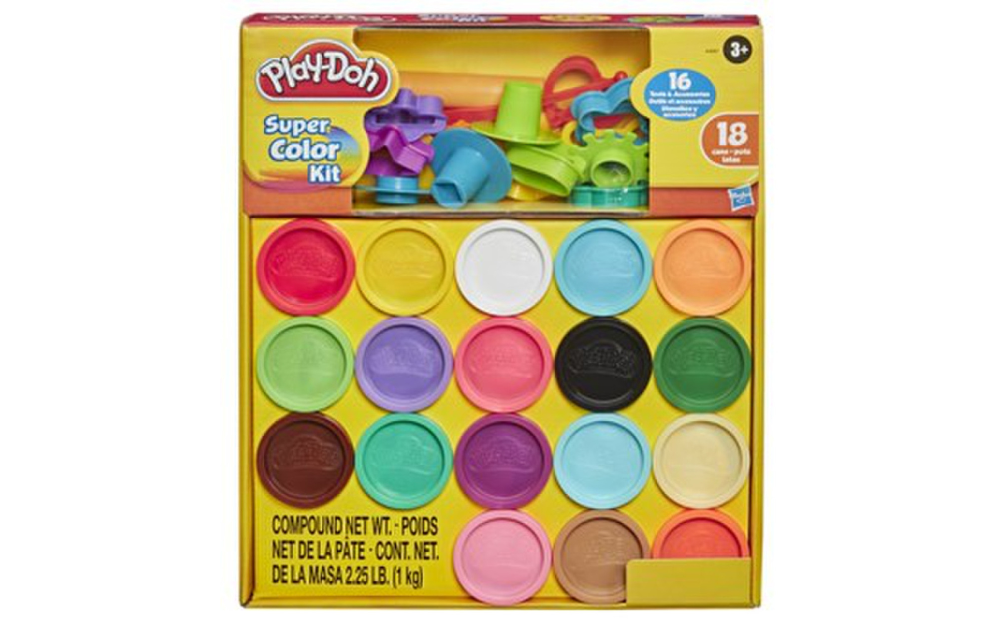 Play Doh 4 Pack of 4 Ounce Cans (Assorted Colors) – Toy World Inc