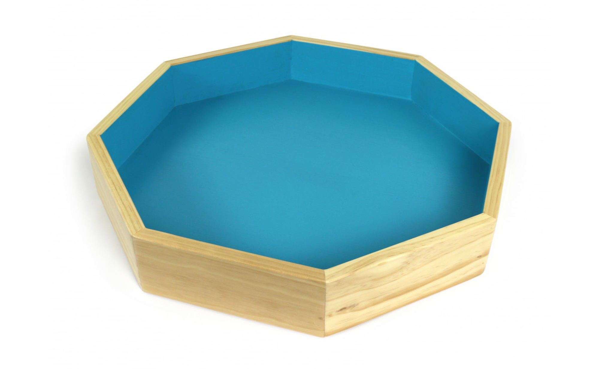 PlayTherapySupply Small 4 Liter Portable Sand Tray with Lid, Blue