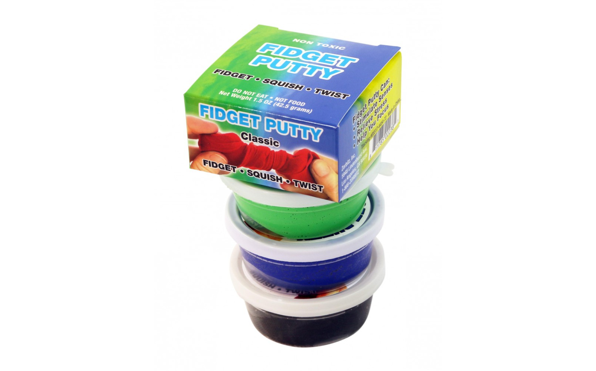1.7 Ounce 50 gr x 3 Fidget Putty for Kids 3 Pack of Putty Stress Relief Toys 