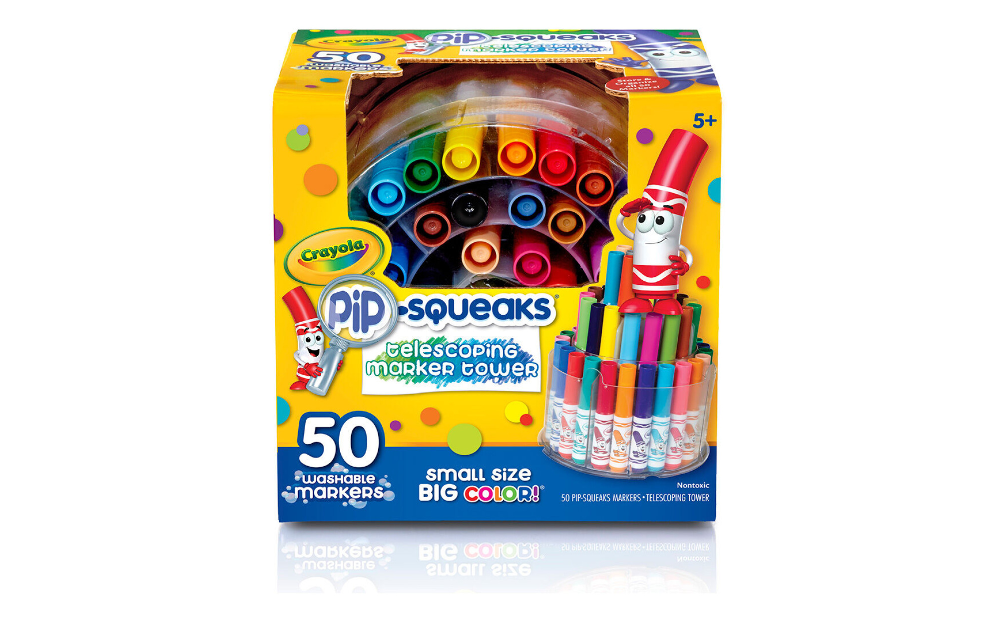  Crayola Pip Squeaks Marker Set, 50 Washable Markers