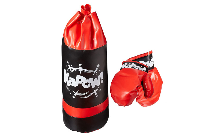 Punching Bag and Gloves