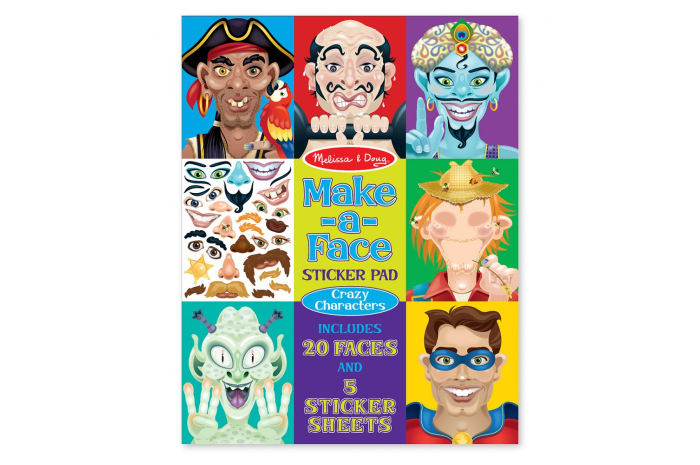 Create a Crazy Face Sticker Pad Create a Crazy Face Sticker Pad