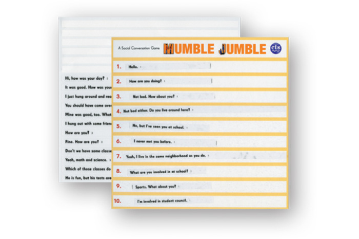 Mumble Jumble: A Social Conversation Game