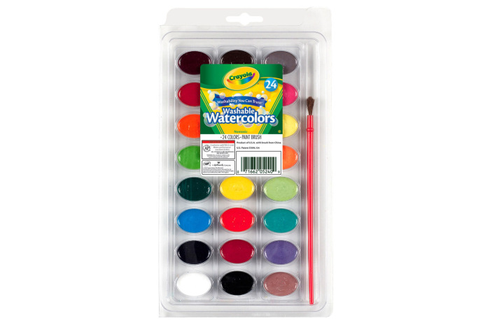 Washable Watercolor Paint Set - 24 colors