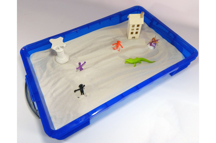 Full-sized Plastic Sand Tray with Lid
