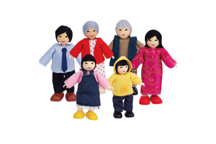 Asian Doll Family (6 Piece)