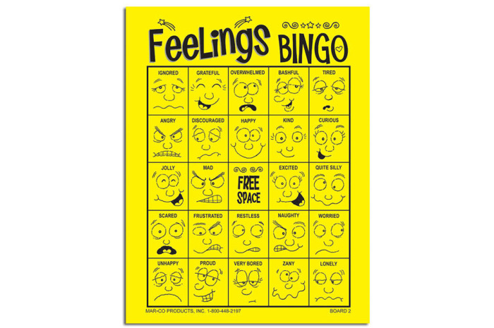 Feelings Bingo Feelings Bingo