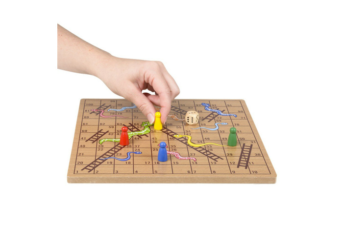 Wooden Snakes And Ladders