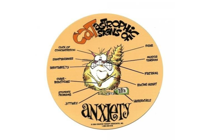 Cat-astrophic Signs of Anxiety Magnet Cat-astrophic Signs of Anxiety Magnet