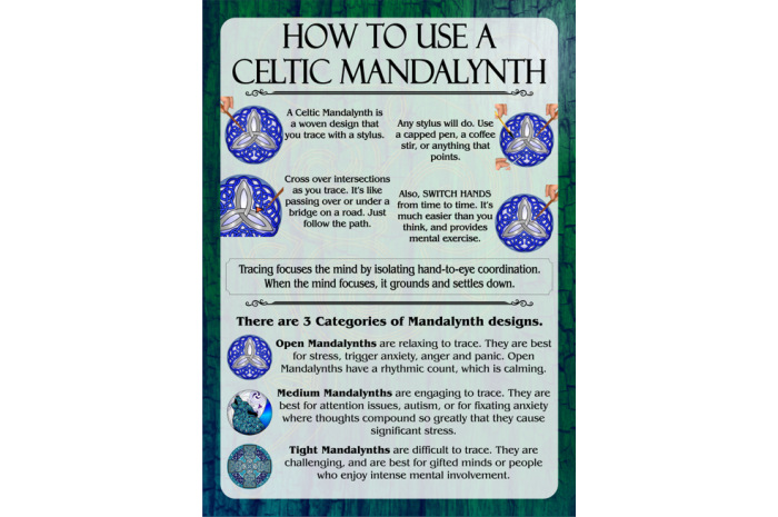 Celtic Mandalynth Travel Cards 10-Pack
