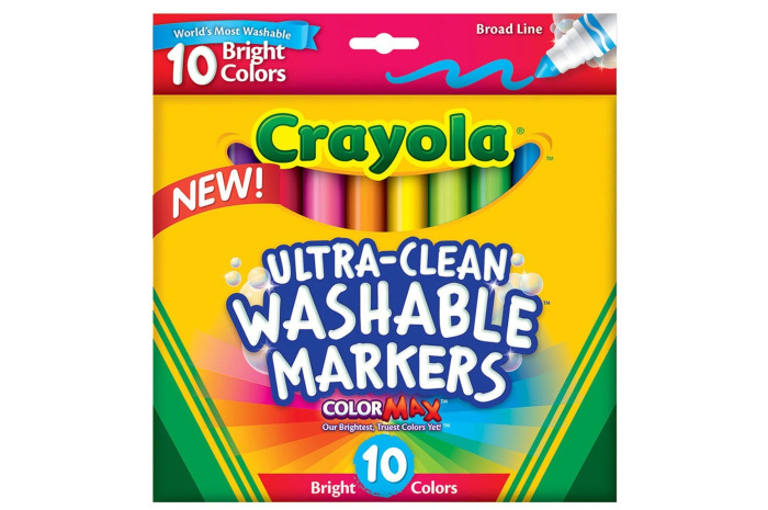 Crayola Ultra-Clean Markers, Broad Line Bright Crayola Ultra-Clean Markers, Broad Line Bright