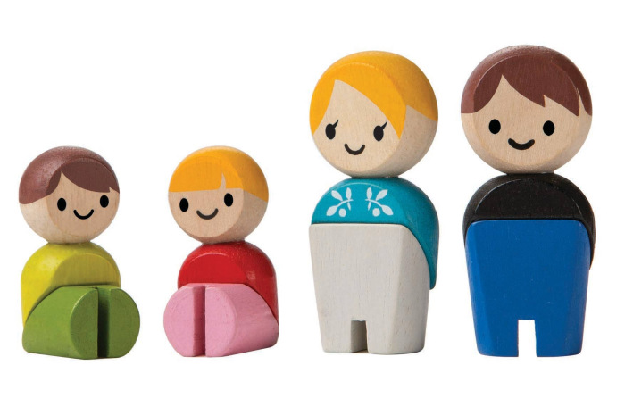 Wooden Block Family - Caucasian Wooden Block Family - Caucasian